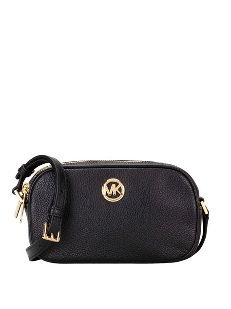 michael kors fulton double zip crossbody|double zip wallet michael kors.